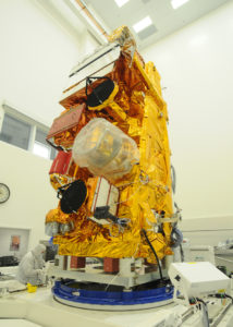 The NPP satellite vertical in the cleanroom after EMI. Credit: NASA For more information about NPP: go to www.nasa.gov/n and npp.gsfc.nasa.gov/ NASA Goddard Space Flight Center enables NASA’s mission through four scientific endeavors: Earth Science, Heliophysics, Solar System Exploration, and Astrophysics. Goddard plays a leading role in NASA’s accomplishments by contributing compelling scientific knowledge to advance the Agency’s mission. Follow us on Twitter Like us on Facebook Find us on Instagram